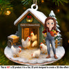 Custom Wood Ornament - Personalized Christmas Birthday Gifts For Women, Men - Farm Life, Christmas Joy