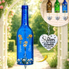 Custom Wine Bottle Wind Chime - Personalized Best Friend Birthday Gifts For Women - Sisters Bloom Together In Love
