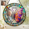Custom Photo Stained Glass Window Hanging Suncatcher - Personalized Memorial Sympathy Gifts For Loss Of Mom, Dad - I'm Always With You