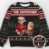 Custom Unisex Ugly Sweatshirt - Personalized Christmas Birthday Gifts For Cat Lovers, Cat Mom And Dad - Purrfectly Loved