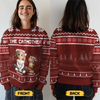 Custom Unisex Ugly Sweatshirt - Personalized Christmas Birthday Gifts For Cat Lovers, Cat Mom And Dad - Purrfectly Loved