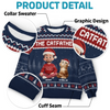 Custom Unisex Ugly Sweatshirt - Personalized Christmas Birthday Gifts For Cat Lovers, Cat Mom And Dad - Purrfectly Loved