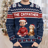 Custom Unisex Ugly Sweatshirt - Personalized Christmas Birthday Gifts For Cat Lovers, Cat Mom And Dad - Purrfectly Loved