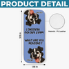 Custom Leather Magnetic Bookmark - Personalized Bookish Gifts For Book Lovers, Bookworms, Dog Cat Lovers, Dog Dad And Mom, Cat Owners - Stay Pawsitive, Keep Reading