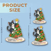 Custom Photo Acrylic Ornament - Personalized Christmas Birthday Gifts For Dog Cat Lovers, Dog Dad And Mom, Cat Owners - Cat Steals The Show