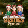 Custom Acrylic Ornament - Personalized Best Friend Christmas Birthday Gifts For Women, Besties, Sisters, BFF - Soulmates Always