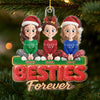 Custom Acrylic Ornament - Personalized Best Friend Christmas Birthday Gifts For Women, Besties, Sisters, BFF - Side By Side