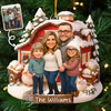 Custom Photo Acrylic Ornament - Personalized Christmas Birthday Gifts For Mom, Dad, Brother, Sister, Kids - Our Little World Of Love