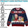 Custom Unisex Ugly Sweatshirt - Personalized Christmas Birthday Gifts For Dog Cat Lovers, Dog Dad And Mom, Cat Owners - Santa’s Favorite Dog Mom