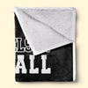 Custom American Football Blanket - Personalized Gift For Birthday, Football Football Lovers, NFL Fans, Sport Lovers, Senior Graduation Gift - Living The Football Dream With School Name