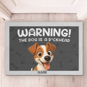 Custom Home Decor Decorative Mat - Personalized Birthday Gifts For Dog Lovers, Dog Dad And Mom - Guarded By Paws And Love