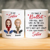 Custom Mug - Personalized Best Friend Birthday Gifts For Women, Besties, Sisters, BFF - Bestie Smiles Brighten Every Day