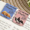 Custom Leather Magnetic Bookmark - Personalized Bookish Gifts For Book Lovers, Bookworms, Dog Dad And Mom - Happiness Is Another Chapter