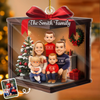 Custom Photo Acrylic Ornament - Personalized Christmas Birthday Gifts For Mom, Dad, Brother, Sister, Kids - Cherishing The Bond That Built Us