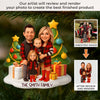 Custom Photo Acrylic Ornament - Personalized Christmas Birthday Gifts For Mom, Dad, Brother, Sister, Kids - Christmas Chaos, Family Bliss