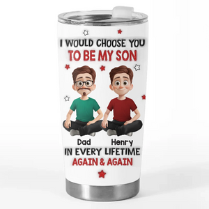 Custom Tumbler - Personalized Birthday Gifts For Mom, Dad, Son - My Son My Forever Gift