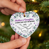 Custom Ceramic Ornament - Personalized Birthday Gifts For Mom, Daughter - Always My Daughter, Forever My Friend
