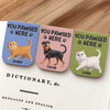 Custom Leather Magnetic Bookmark - Personalized Bookish Gifts For Book Lovers, Bookworms, Dog Dad And Mom, Cat Owners - Lost In A Good Book