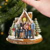 Custom Photo Acrylic Ornament - Personalized Christmas Birthday Gifts For Mom, Dad, Brother, Sister, Kids - Christmas Sparkles With Love At Home