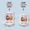 Custom Mug - Personalized Birthday Gifts For Mom, Daughter - A Daughter Love Lasts Forever
