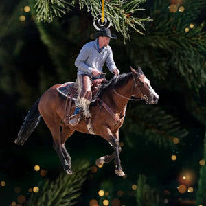 Custom Horse Photo Acrylic Ornament - Personalized Christmas Birthday Gifts For Besties, Sisters, BFF, Family, Yourself - Hobby That Moves The Soul