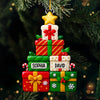 Custom Acrylic Ornament - Personalized Christmas Birthday Gifts For Mom, Dad, Brother, Sister, Kids - Family Love Lights Christmas