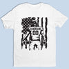 Custom Football Player T-shirt, Hoodie - Personalized Birthday Football Gifts For American Football Players, Football Lovers, NFL Fans - American Football With Flag