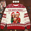 Custom Photo Unisex Ugly Sweatshirt - Personalized Christmas Birthday Gifts For Mom, Dad, Brother, Sister, Kids - All Wrapped Up In Love