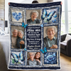 Custom Photo Blanket - Personalized Christmas Memorial Sympathy Gifts For Loss Of Mom, Dad - Love Lives Beyond The Years