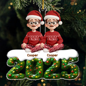 Custom Acrylic Ornament - Personalized Christmas Birthday Gifts For Family, Dog Cat Lovers - Where Love Gathers