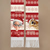 Custom Wool Scarf With Tassel - Personalized Christmas Birthday Gifts For Dog Lovers, Dog Dad And Mom - Fur Mama