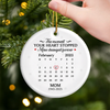 Custom Ceramic Ornament - Personalized Christmas Memorial Sympathy Gifts For Loss Of Mom, Dad - Gone From Sight, Never From Heart