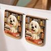 Custom Leather Magnetic Bookmark - Personalized Bookish Gifts For Book Lovers, Bookworms, Dog Dad And Mom, Cat Owners - Paws Mark My Place