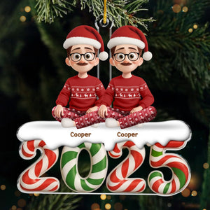 Custom Acrylic Ornament - Personalized Christmas Birthday Gifts For Family, Dog Cat Lovers - Our Little World