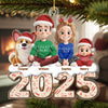Custom Acrylic Ornament - Personalized Christmas Birthday Gifts For Family, Dog Cat Lovers - Cherish The Moment