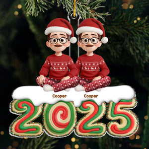 Custom Acrylic Ornament - Personalized Christmas Birthday Gifts For Family, Dog Cat Lovers - Fur Ever Part Of Us