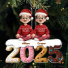 Custom Acrylic Ornament - Personalized Christmas Birthday Gifts For Family, Dog Cat Lovers - United In Joy