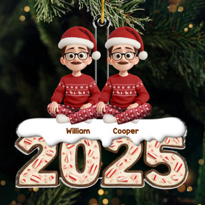 Custom Acrylic Ornament - Personalized Christmas Birthday Gifts For Family, Dog Cat Lovers - Cherish The Moment