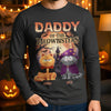 Custom Unisex Long Sleeve T-Shirt - Personalized Halloween Birthday Gifts For Cat Lovers, Cat Mom And Dad - The Purrfect Nightmare
