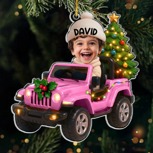 Custom Photo Acrylic Ornament - Personalized Christmas Birthday Gifts For Kids - Little Journeys Filled With Wonder