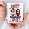 Custom Mug - Personalized Best Friend Birthday Gifts For Women, Besties, Sisters, BFF - Caffeine & Confessions