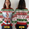 Custom Gnome Unisex Ugly Sweatshirt - Personalized Christmas Birthday Gifts For Mom, Grandma - Christmas Magic Shared Across Generations