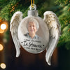 Custom Photo Acrylic Ornament - Personalized Christmas Memorial Sympathy Gifts For Loss Of Mom, Dad - Love And Light Beyond The Years