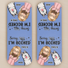 Custom Leather Magnetic Bookmark - Personalized Bookish Gifts For Book Lovers, Bookworms, Dog Dad And Mom - Paws Off My Page