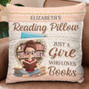 Custom Pocket Pillow - Personalized Bookish Gifts For Book Lovers, Bookworms, Readers - Chapters Of Happiness