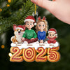 Custom Acrylic Ornament - Personalized Christmas Birthday Gifts For Family, Dog Cat Lovers - Together Our Happy Place
