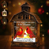 Custom Cardinal LED House Lantern Light - Personalized Christmas Memorial Sympathy Gifts For Loss Of Mom, Dad - A Beautiful Life Forever Remembered
