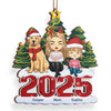 Custom Wood Ornament - Personalized Christmas Birthday Gifts For Family, Dog Cat Lovers - Love Wrapped In Fur