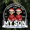 Custom Acrylic Ornament - Personalized Christmas Birthday Gifts For Mom, Dad, Son, Daughter - A Daughter Today, A Friend Forever