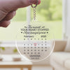 Custom Shaped Acrylic Keychain - Personalized Memorial Sympathy Gifts For Loss Of Mom, Dad - A Piece Of You Stays